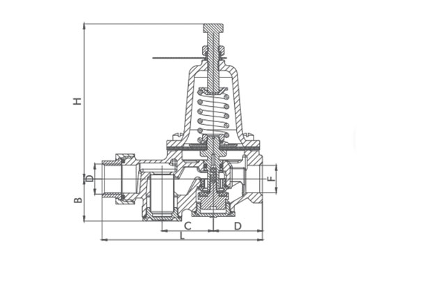 bronze pressure reducing valve dimensions 6